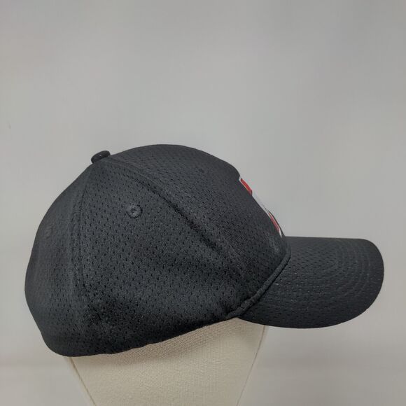 P Star Initial Fitted Hat Black AL/XL Lightweight Embroidered Augusta Sportswear - Picture 4 of 7